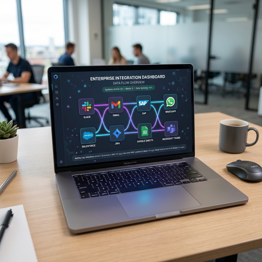 Dashboard de integraciones empresariales de Senda