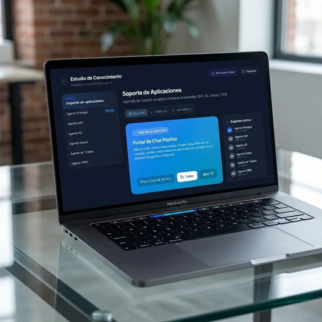 Senda Enterprise AI — plataforma de agentes supervisados por tu equipo